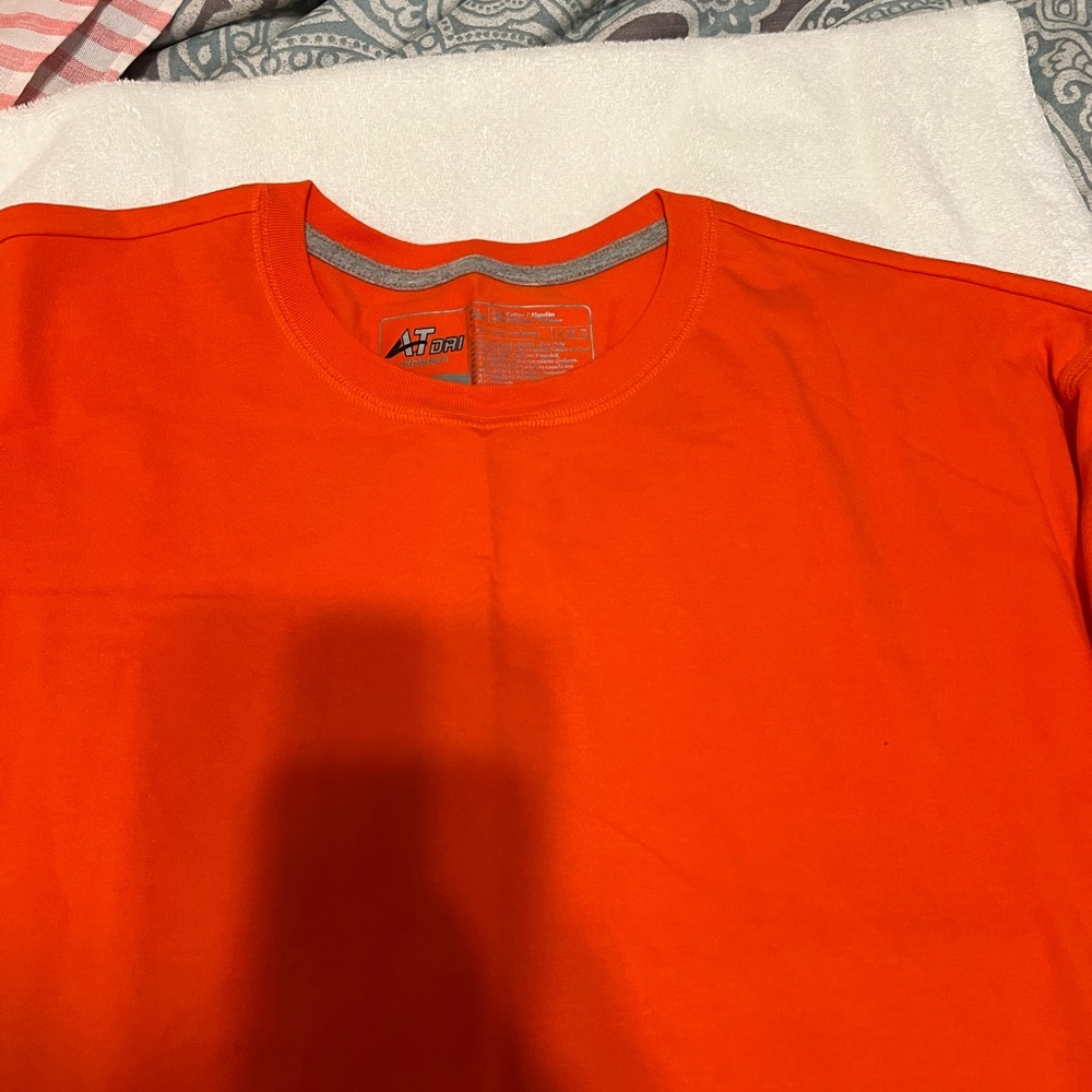 Mens athletec orange shirt brand new xxl